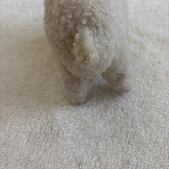 Vtg Stratton Woolex Sheep Plush Salesman Sample w/ Bell Ribbon Promotional gift - Picture 9 of 11